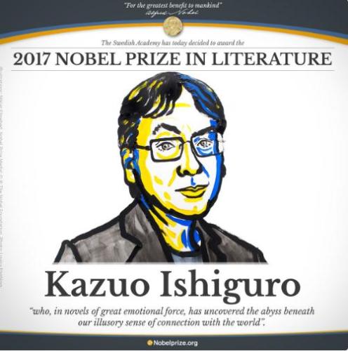 2017諾貝爾文學獎揭曉 日裔英國作家石黑一雄獲獎