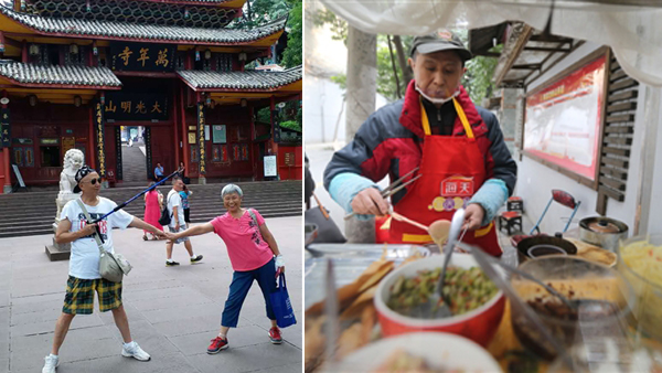 老兩口賣(mài)了17年蛋烘糕 只為一起走遍大江南北