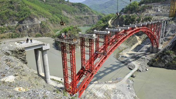 北川羌族自治县唐家山特大桥预计月底完成