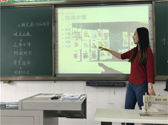 香城小学组织美术组全体教师开展2018春季美