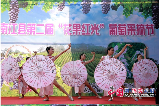 南江县第二届“花果红光”葡萄采摘节在红光镇盛大开幕