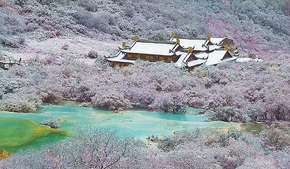 大假首日四川多个景区迎瑞雪 部分景区接待量增幅超100％