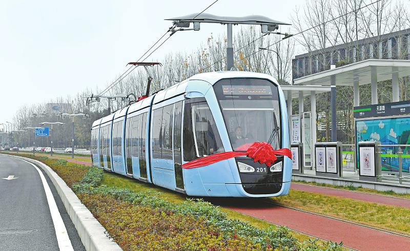 四川首条有轨电车线路开通 成都地铁3号线二、